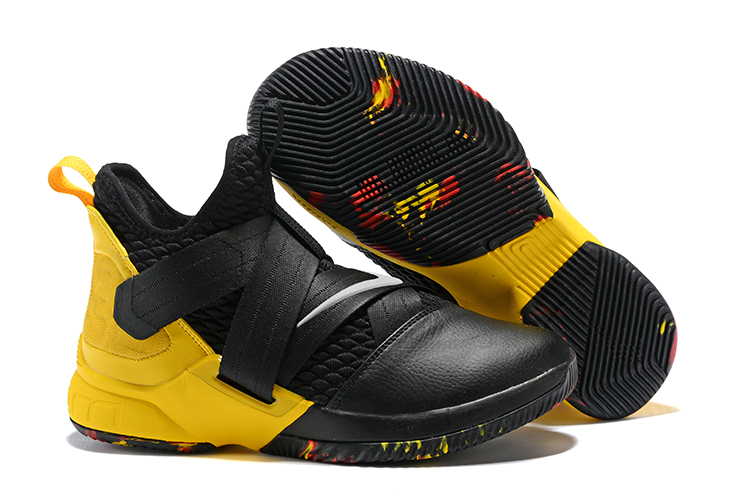 Nike Lebron 12 Yellow Black Shoes