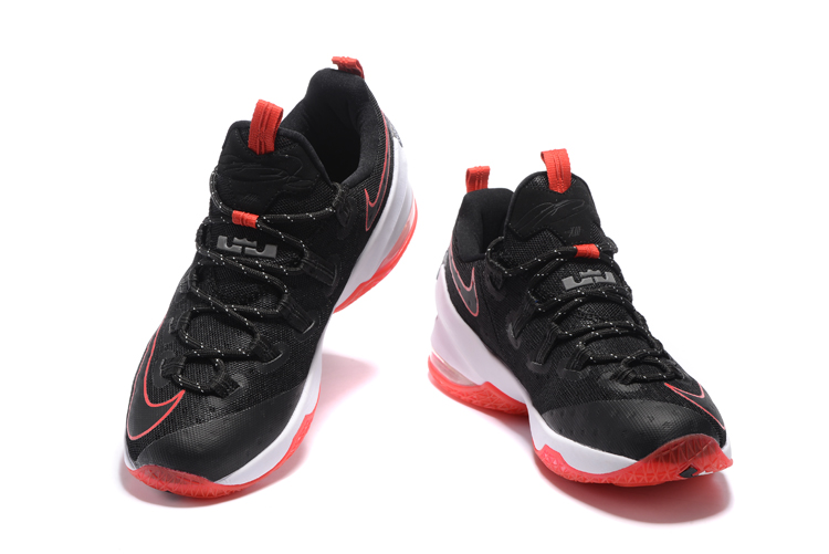 Nike Lebron 13 Black Red White Basketball Shoes - Click Image to Close