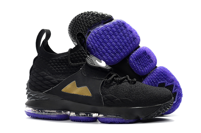Nike Lebron 15 Black White Purple Shoes