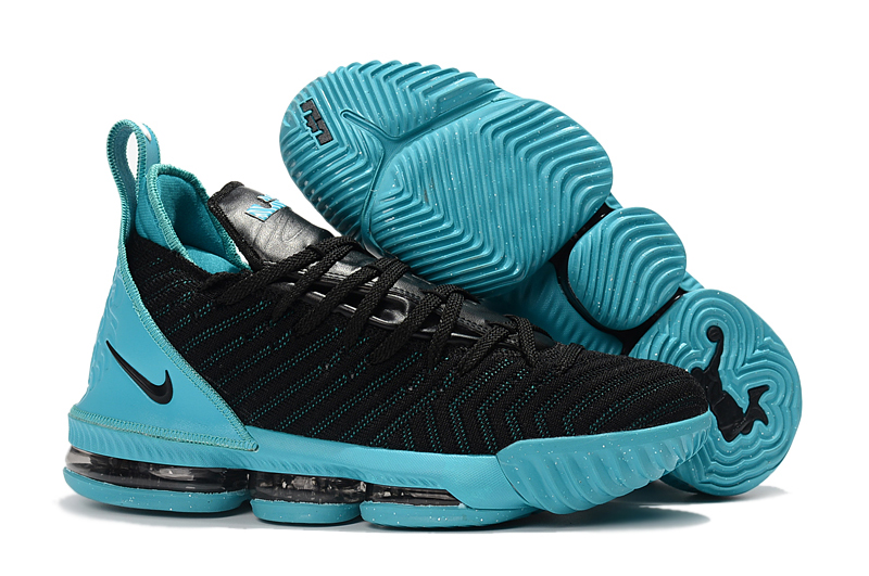 Nike Lebron 16 Full Palm Air Cushion Black Blue Shoes