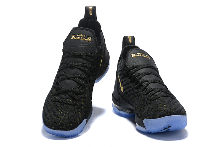 Nike Lebron 16 Full Palm Air Cushion Black Gloden Shoes