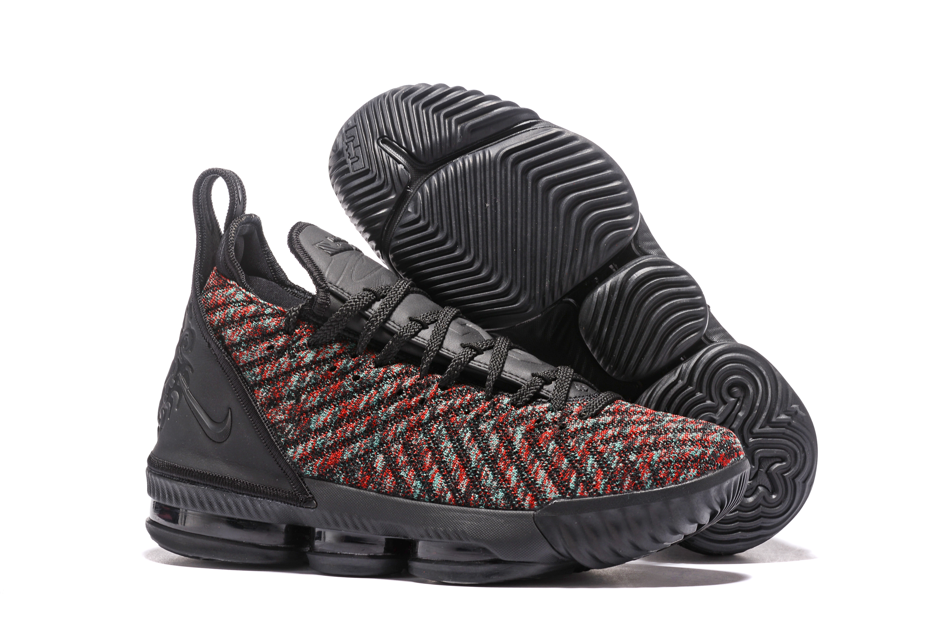 Nike Lebron 16 Full Palm Air Cushion Black Seven Colors Shoes