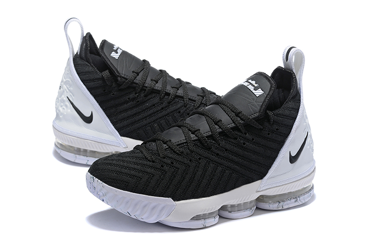 Nike Lebron 16 Full Palm Air Cushion Black White Shoes