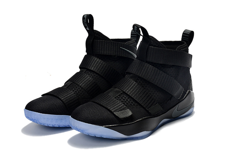 Nike Lebron Soldier 11 All Black Basketball Shoes For Women