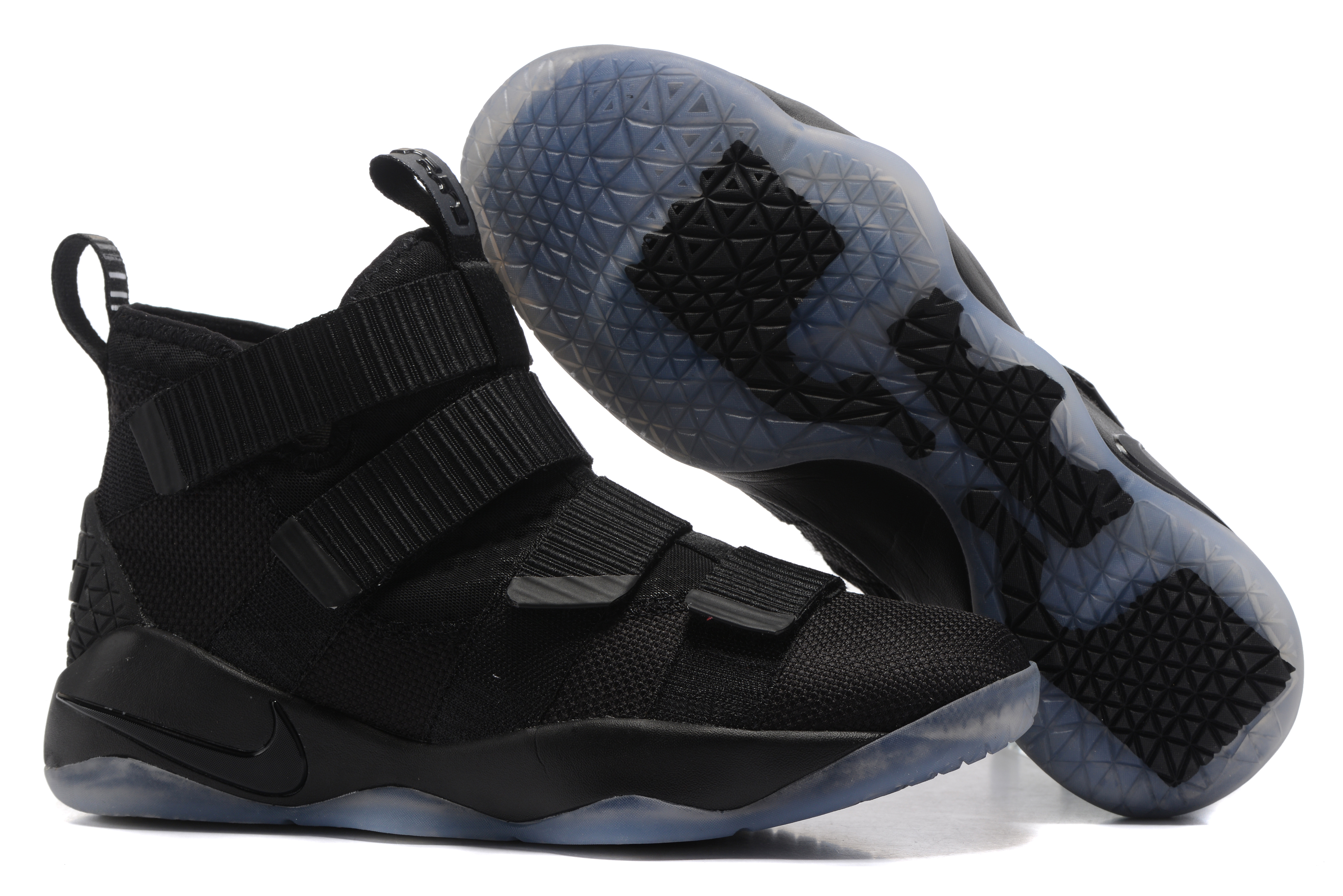 Nike Lebron Solider 11 Black Icy Basktabll Shoes - Click Image to Close