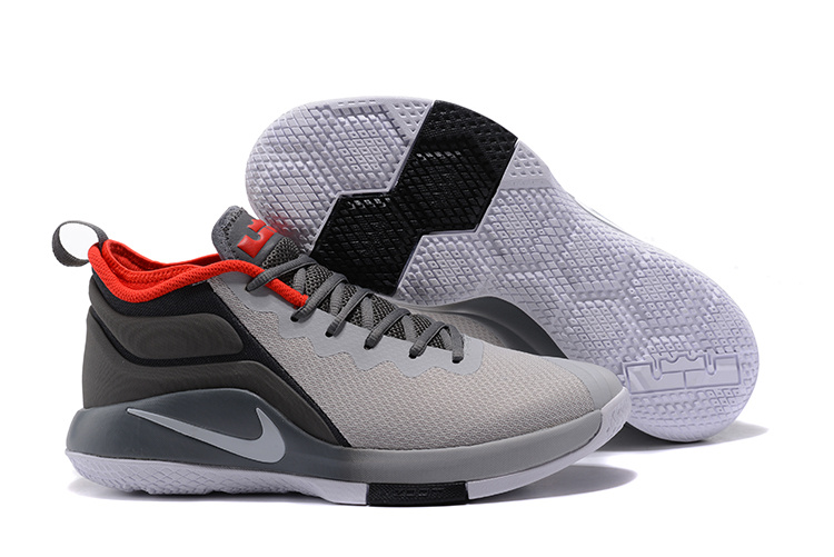 Nike Lebron Wintnes 2 Grey Black Red Shoes - Click Image to Close