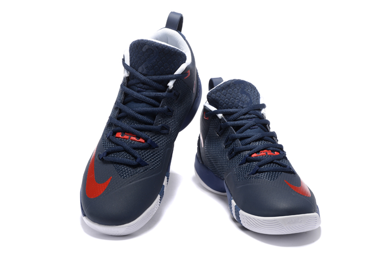 Nike Lebron Wintness 9 Dark Blue Red Basketball Shoes