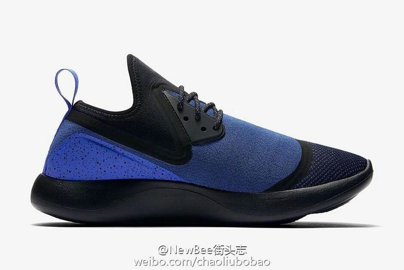 2017 Nike Lunarcharge Premium LE Black Blue Shoes - Click Image to Close