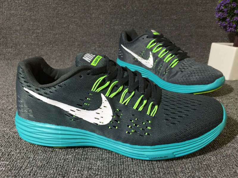 Nike Lunartempo 21 Black Fluorscent Blue Women Shoes