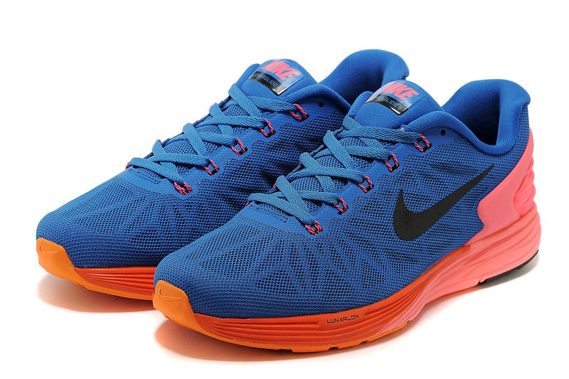 Nike Moofall 6 Blue Orange Sport Shoes