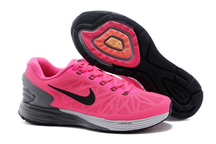 Nike Moofall 6 Pink Grey White Sport Shoes For Women