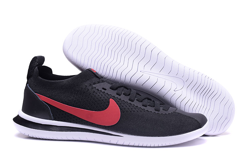 Nike NSW Cortez Flyknit Black Red Shoes - Click Image to Close