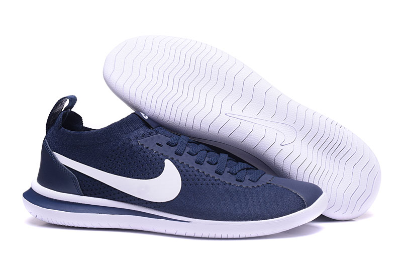 Nike NSW Cortez Flyknit Blue White Shoes - Click Image to Close