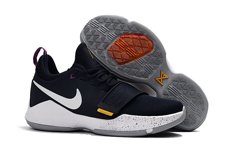 Nike PG 1 Black White Yellow Basketball Shoes For Women