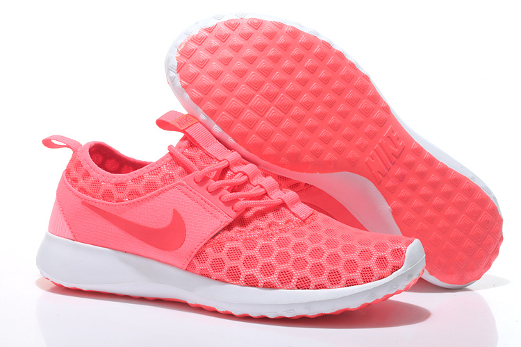 Nike Roshe Run 4 Volcanic Red White Shoes For Women - Click Image to Close