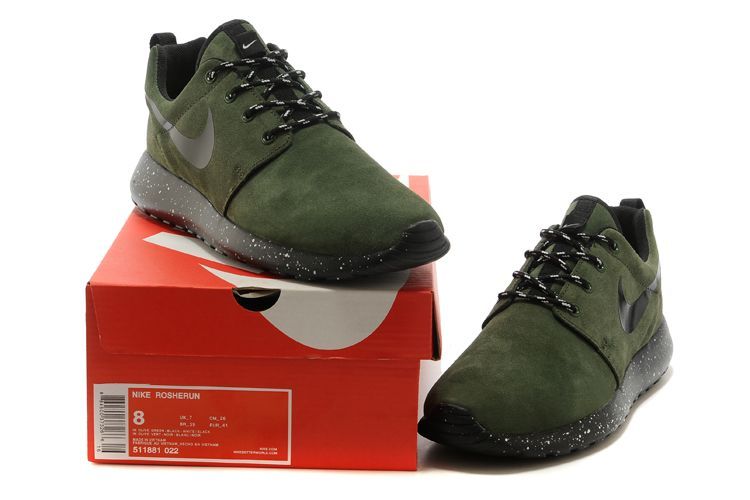 nike roshe army green