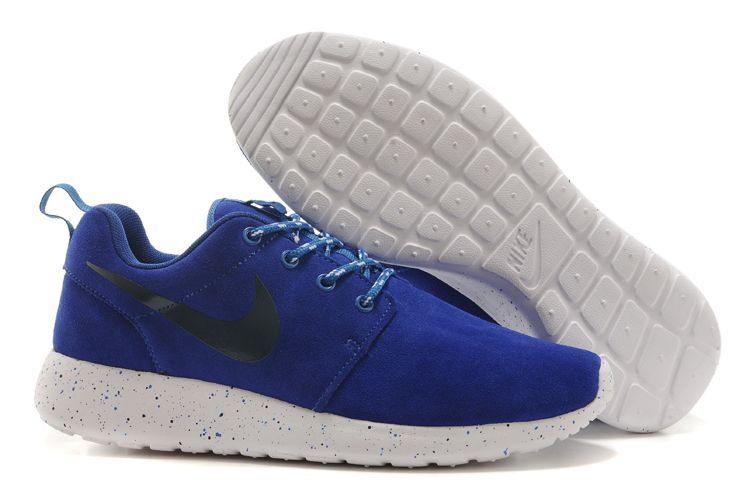 Nike Roshe Run Blue White Black Swoosh Shoes