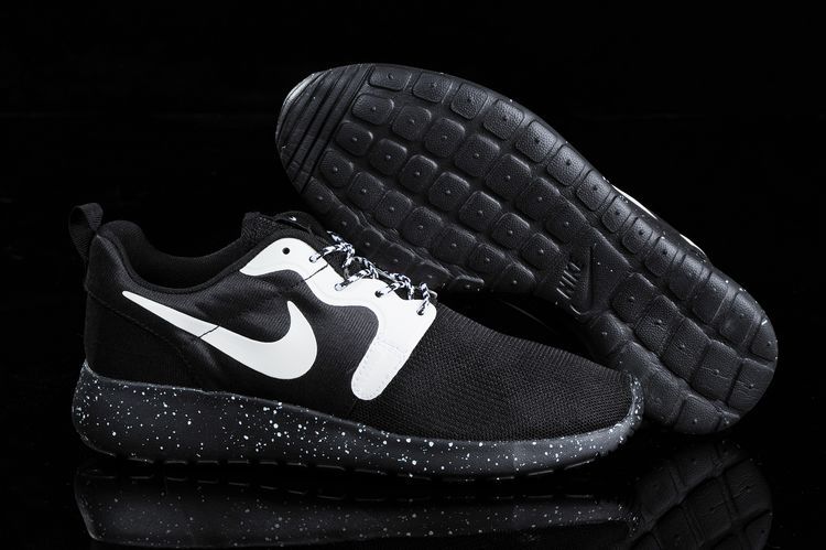 Nike Roshe Run HYP QS 3M Black White Women Shoes - Click Image to Close