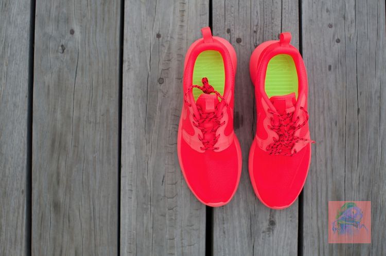 Nike Roshe Run Hyperfuse 3M All Red Running Shoes - Click Image to Close