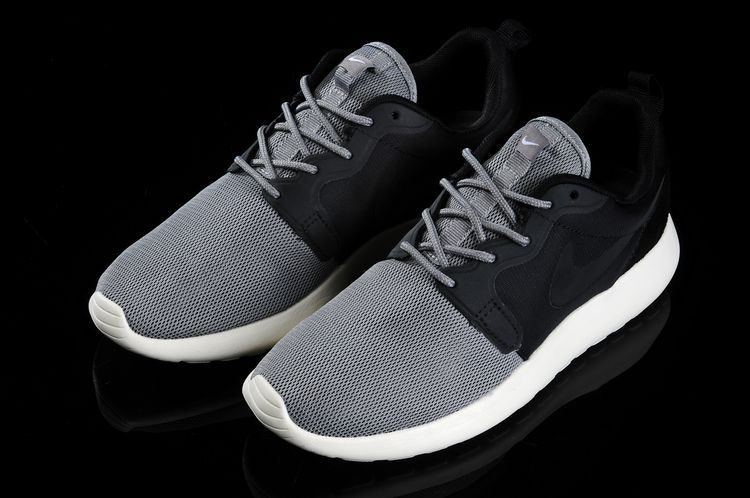 Nike Roshe Run Hyperfuse 3M Black Grey White Running Shoes - Click Image to Close