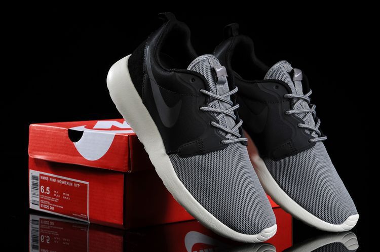 Nike Roshe Run Hyperfuse 3M Black Grey White Running Shoes - Click Image to Close