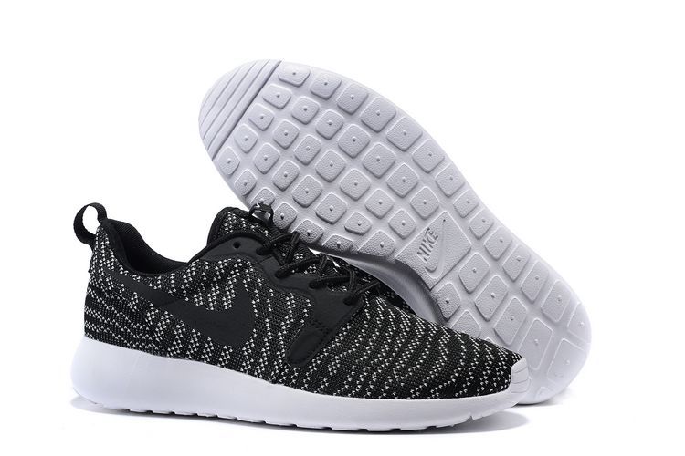 Nike Roshe Run KJCRD Black White Shoes