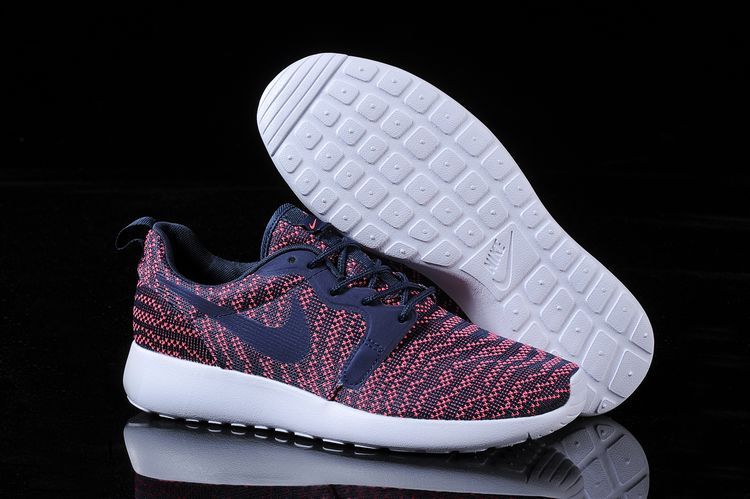 Nike Roshe Run KJCRD Red Blue White Shoes - Click Image to Close