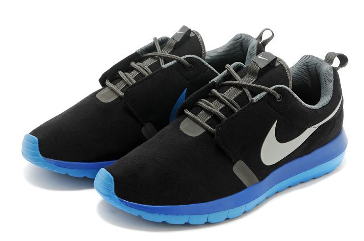 Nike Roshe Run NM 3M Midnight Black Blue Grey Swoosh Shoes - Click Image to Close