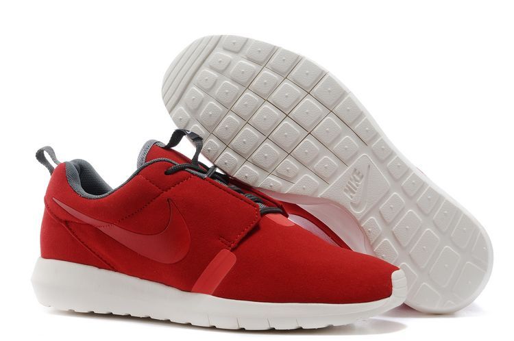 Nike Roshe Run NM 3M Midnight Red White Shoes - Click Image to Close