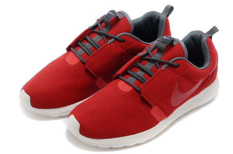 Nike Roshe Run NM 3M Midnight Red White Shoes - Click Image to Close