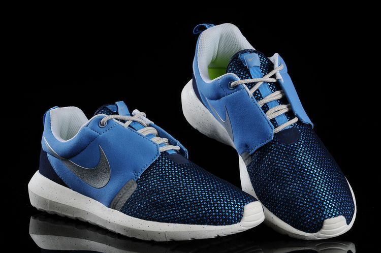 Nike Roshe Run NM BR 3M Baby Blue White Shoes - Click Image to Close