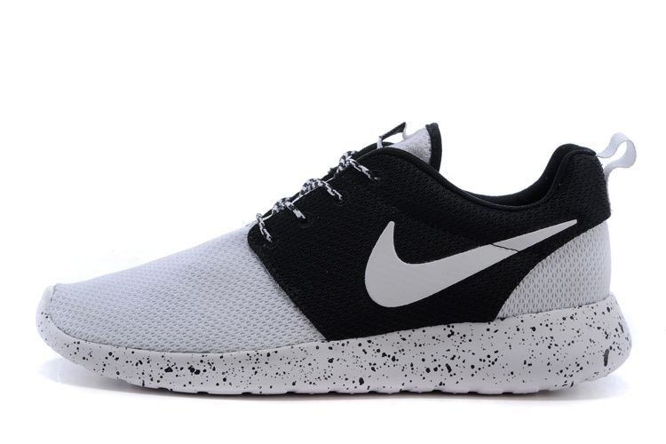 Nike Roshe Run Oreo Grey Black Shoes - Click Image to Close