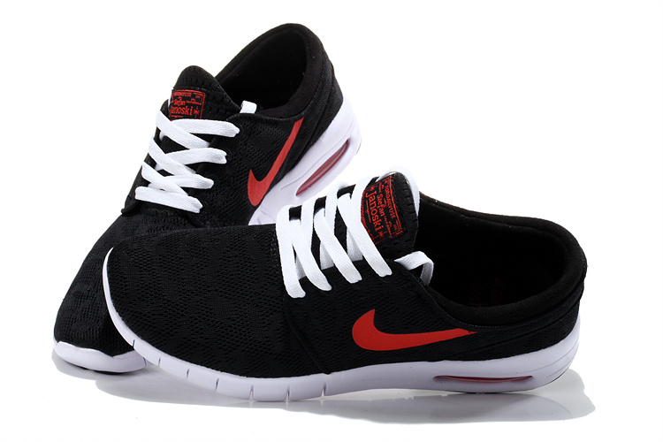 Women Nike SB Stefan Janoski Max Black Red White Shoes