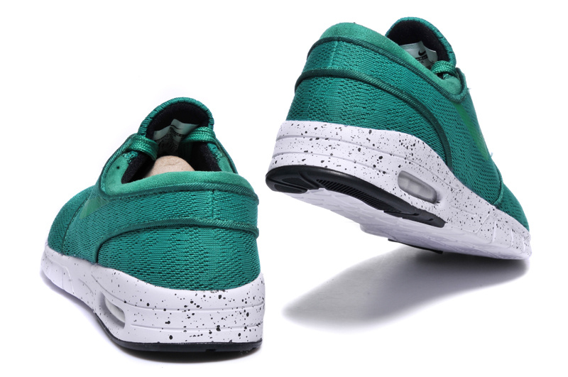 Nike SB Stefan Janoski Max Green White Men Shoes - Click Image to Close