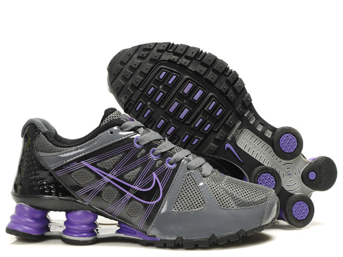 Nike Shox Agent+ Shoes Grey Purple For Women