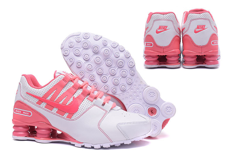 Nike Shox Avenue White Pink Shoes For Women - Click Image to Close