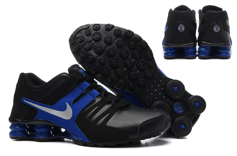Nike Shox Current Shoes Black Blue Silver - Click Image to Close