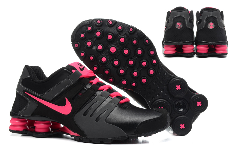 pink and black nike shox