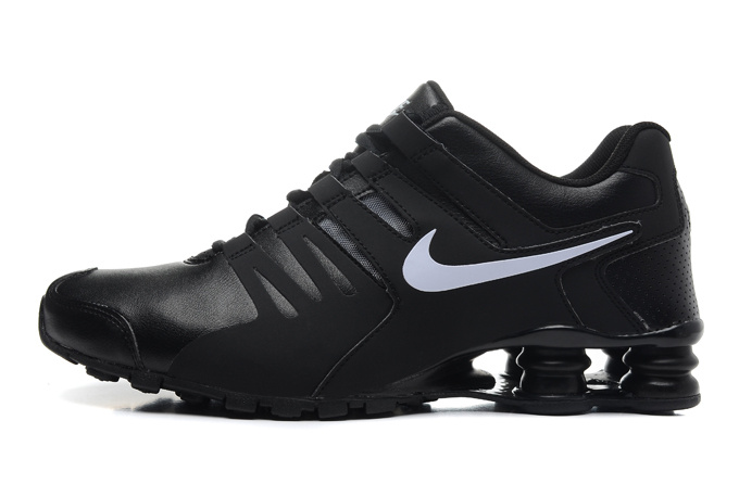 Nike Shox Current Shoes Black White Logo - Click Image to Close