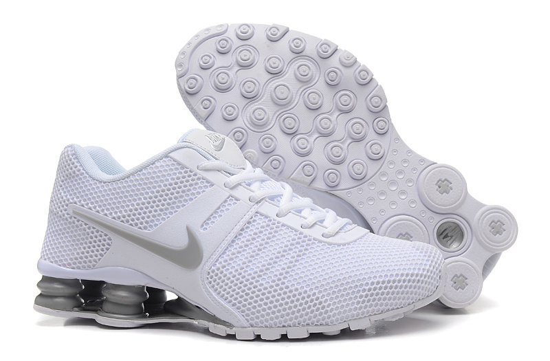Nike Shox Current Mesh All White Shoes