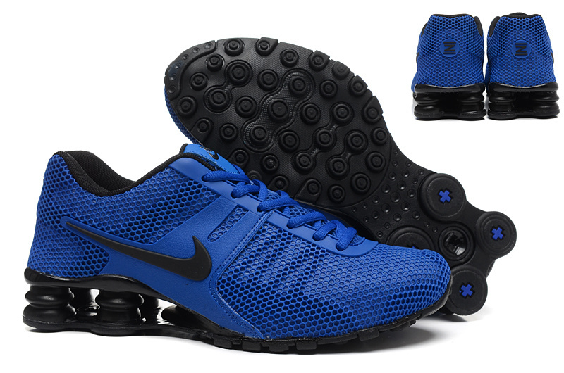 Nike Shox Current Mesh Blue Black Shoes - Click Image to Close