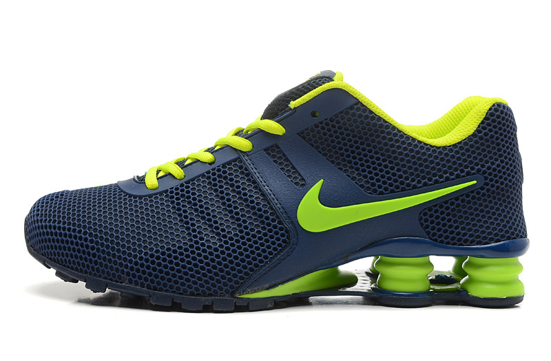 Nike Shox Current Mesh Dark Blue Fluorscent Shoes