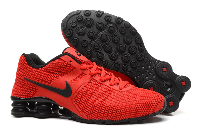 Nike Shox Current Mesh Red Black Shoes