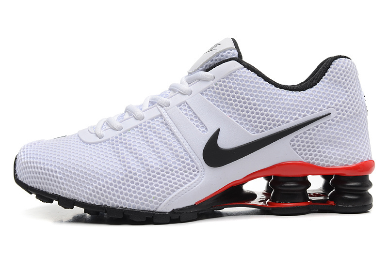 Nike Shox Current Mesh White Black Red Shoes