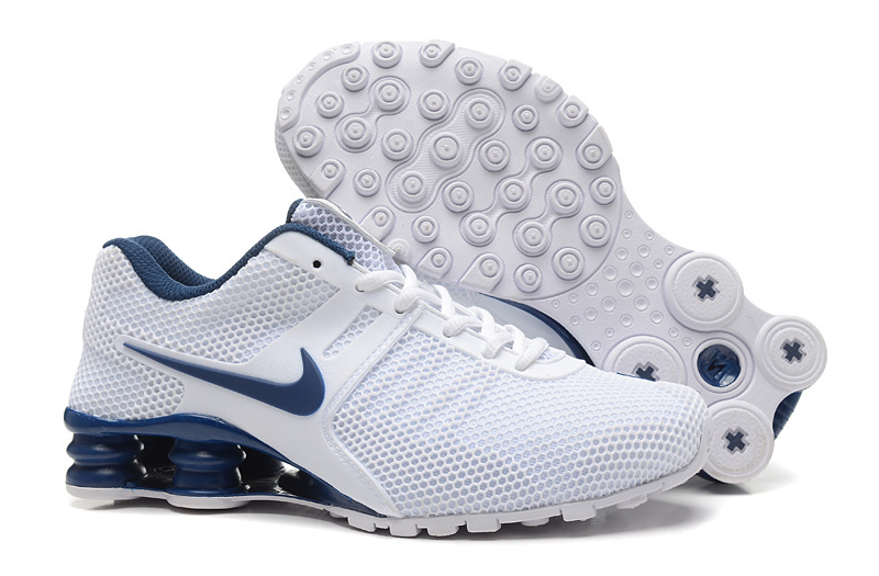 Nike Shox Current Mesh White Blue Shoes