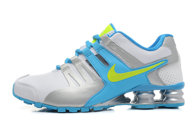 Women Shox Current White Blue Grey Green Shoes