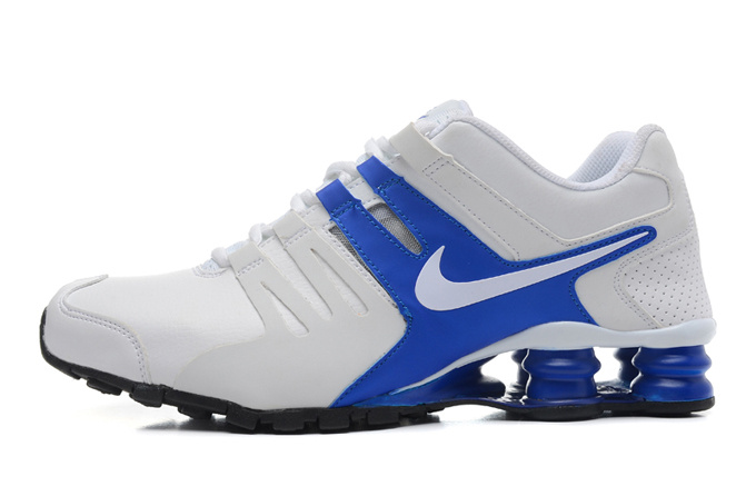 Nike Shox Current Shoes White Grey Blue - Click Image to Close