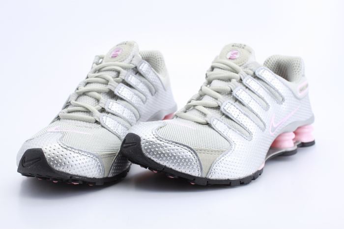 Nike Shox NZ Grey Silver Pink For Women - Click Image to Close