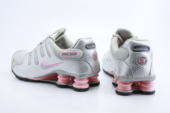 Nike Shox NZ Grey Silver Pink For Women - Click Image to Close