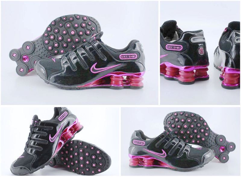 Women Nike Shox NZ Shoes Black Red Silver - Click Image to Close